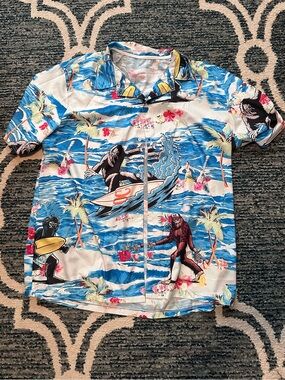 Men’s 2XL Big foot Button up